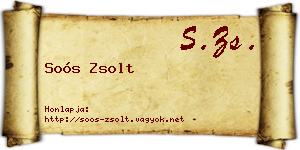 Soós Zsolt névjegykártya