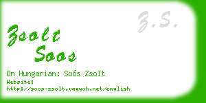zsolt soos business card