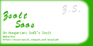 zsolt soos business card